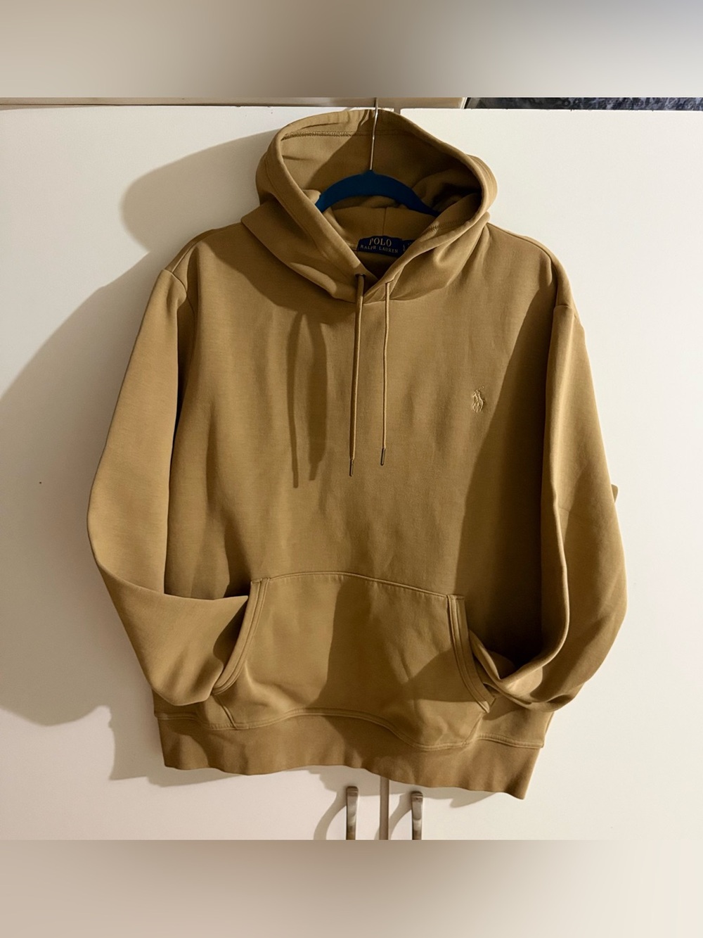 Polo Ralph Lauren Tan Camel Hoodie Men’s Large Embroidered Pony